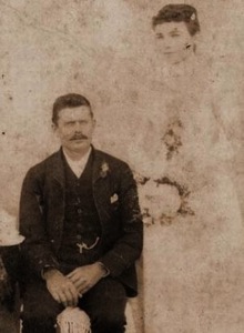 Ephriam and Sarah at their wedding in 1892