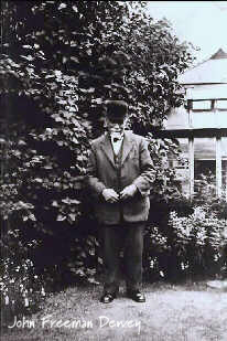 John Freeman Dewey in his garden