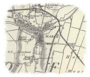 Map of March, Cambridgeshire