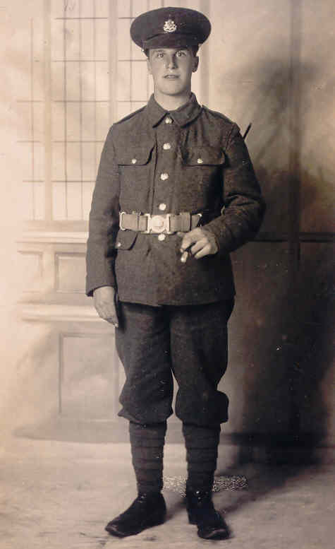 Albert Martin (1899-1918) in WWI uniform