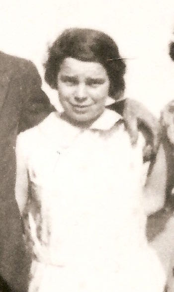 Lois Margaret Yarrow circa 1930 at Wilburton Station.