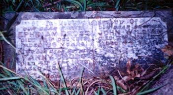 Ephraim Cross and Fanny Foreman headstone